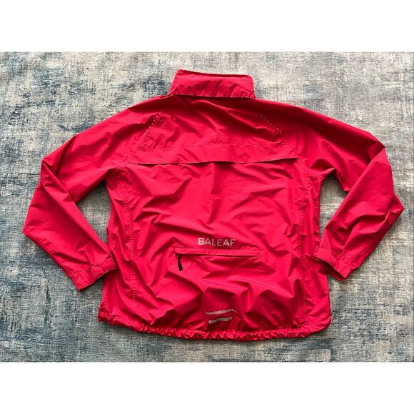 Baleaf Rose Red Waterproof Cycling Rain Jacket W Hideaway Hood XL - Picture 4 of 9